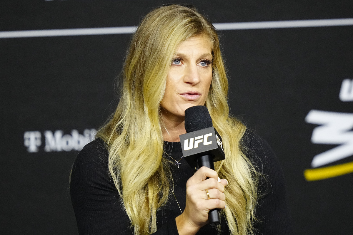 Kayla Harrison participa de coletiva para promover o UFC 300