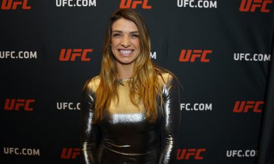 Mackenzie Dern posa para fotos após ser entrevistada pela reportagem da Ag Fight