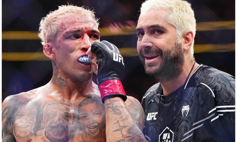 Diego Lima conversa com Charles Do Bronxs logo após luta no UFC 300
