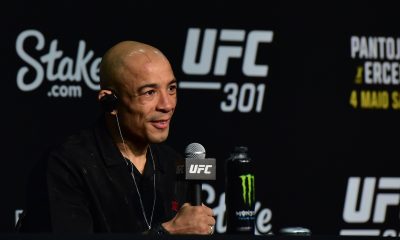 José Aldo participa na coletiva de imprensa pós-UFC Rio.