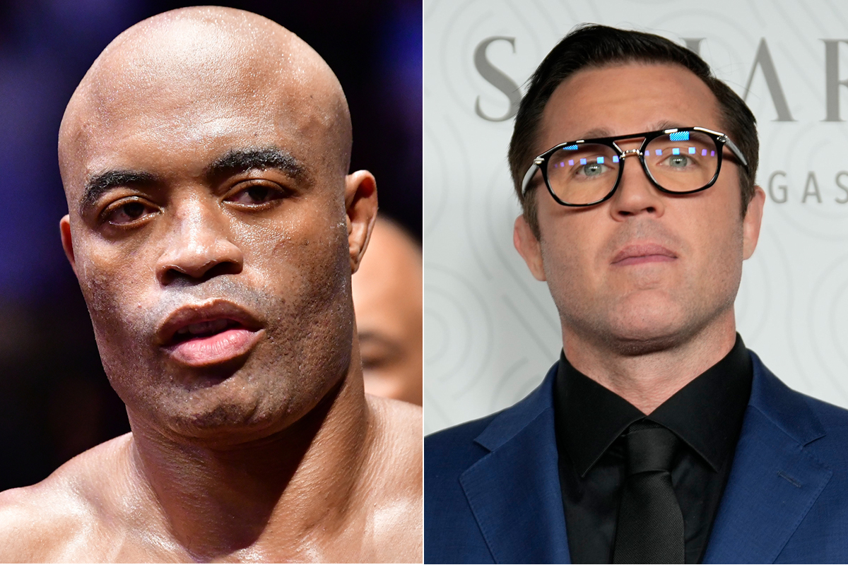 A montagem de fotos coloca lado a lado Anderson Silva e Chael Sonnen