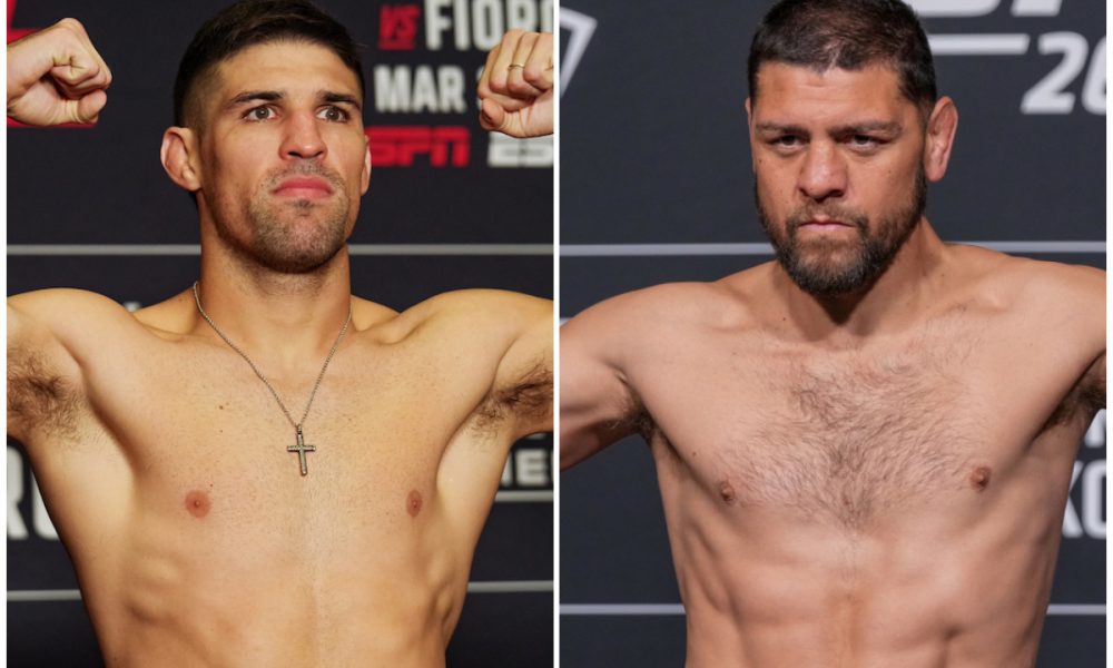 Vicente Luque e Nick Diaz se enfrentam no UFC Abu Dhabi.