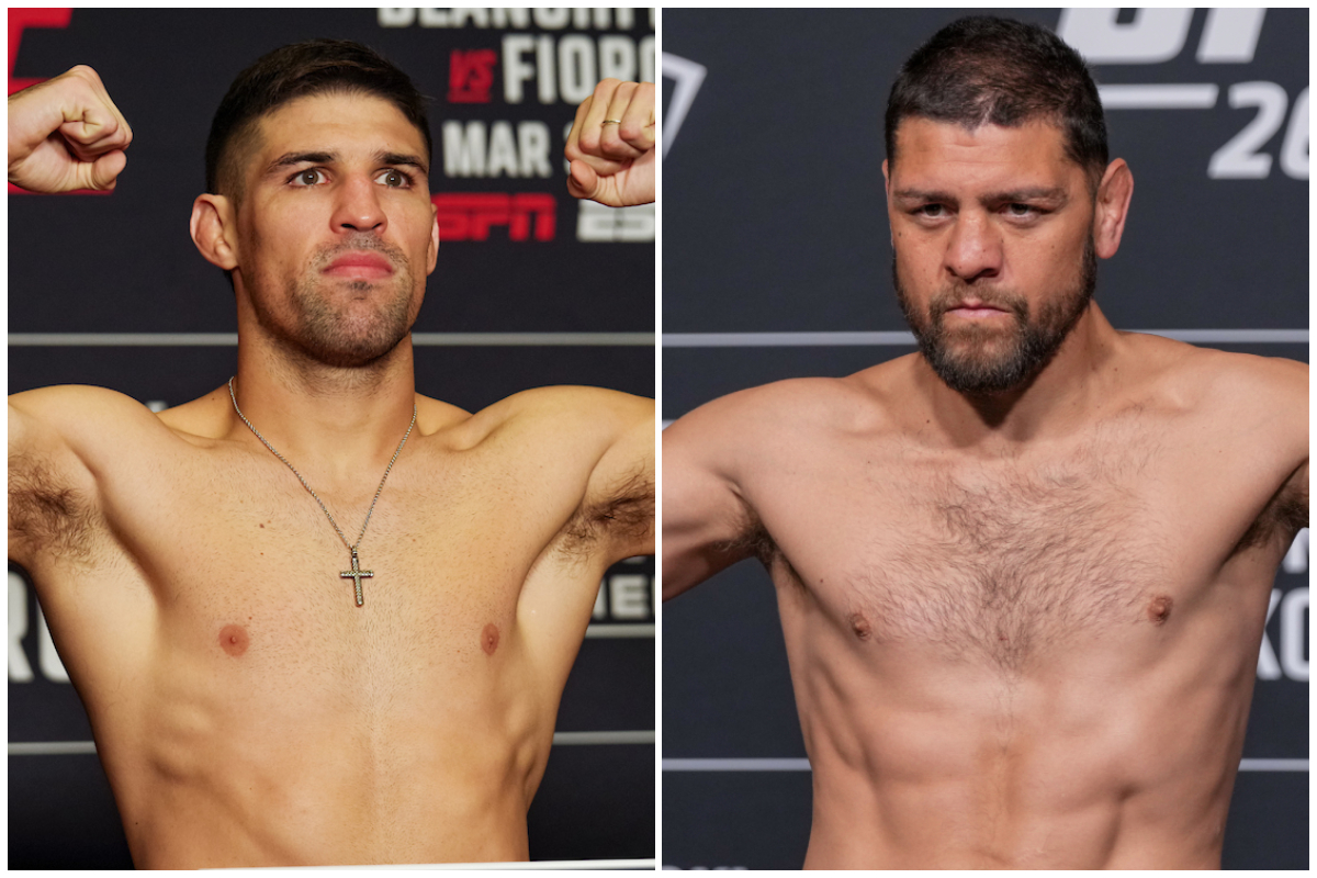 Vicente Luque e Nick Diaz se enfrentam no UFC Abu Dhabi.