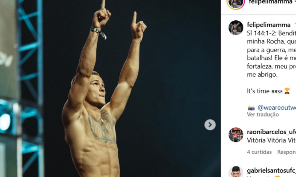 Felipe Lima estreou com o pé direito ao finalizar seu rival no UFC Arábia Saudita.