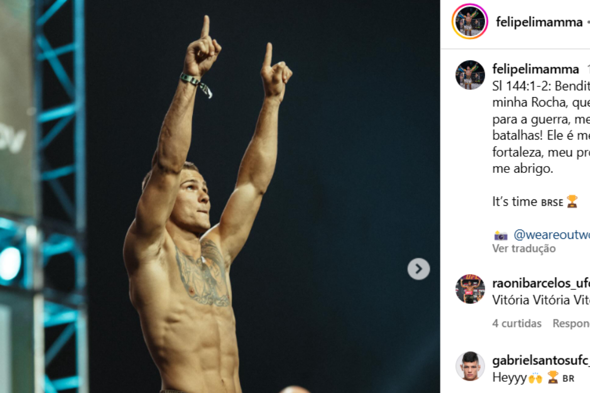 Escalado de última hora, Felipe Lima finaliza rival e impressiona em estreia no UFC