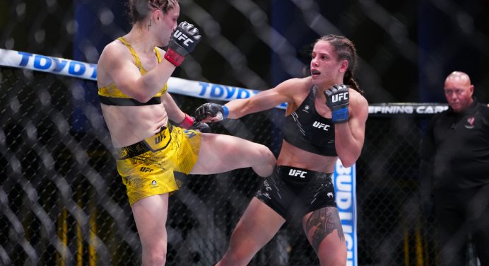 UFC Vegas 93: Estreante, Julia Polastri batalha, mas sofre com chutes e acaba derrotada