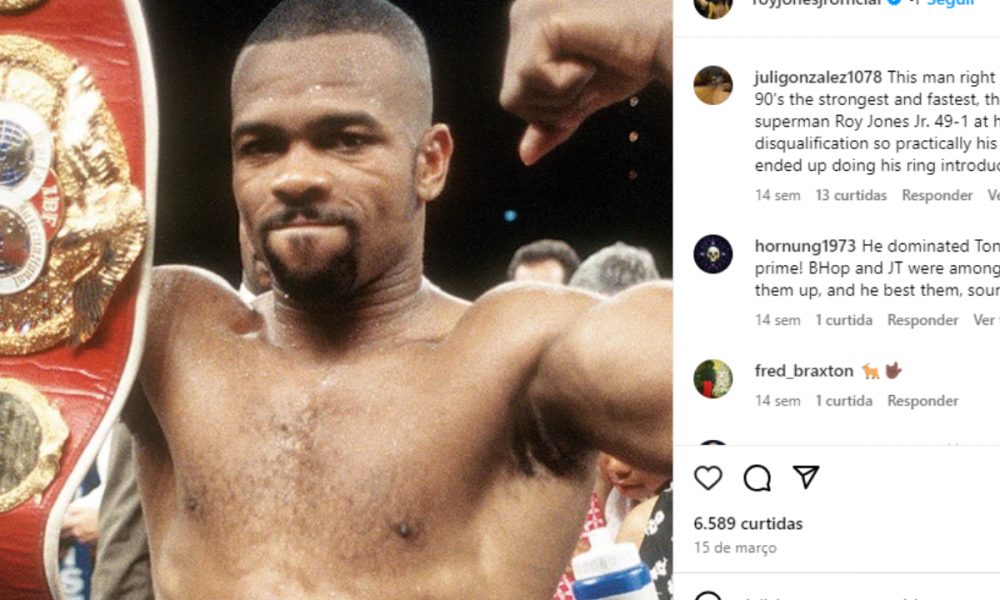 Roy Jones Jr marcou época no boxe nos anos 90 e 2000