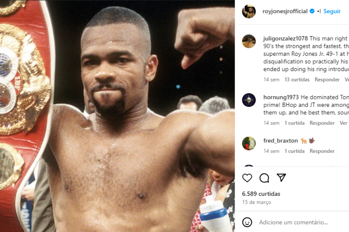 Tragédia! Lenda do boxe, Roy Jones Jr lamenta morte do filho: “Tirou a própria vida”