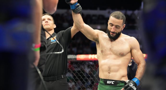Belal Muhammad quebra a banca, conquista cinturão e estraga festa inglesa no UFC 304