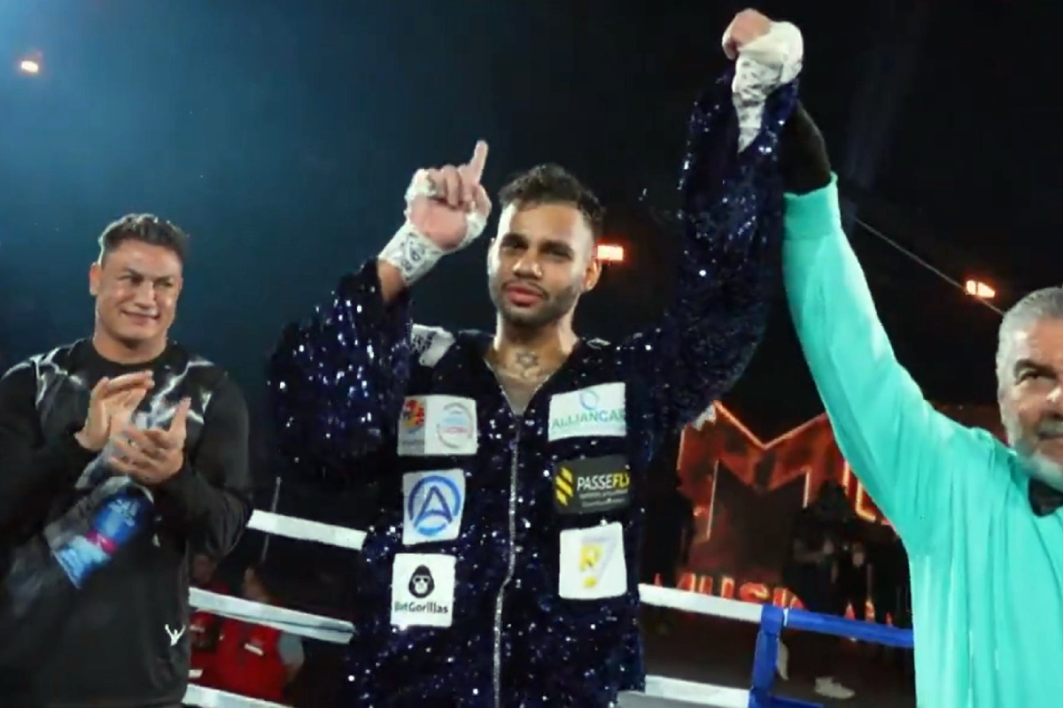 Filho de Popó impressiona no Fight Music Show e desafia filho de Anderson Silva