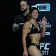 Ailín Pérez na pesagem do UFC 311