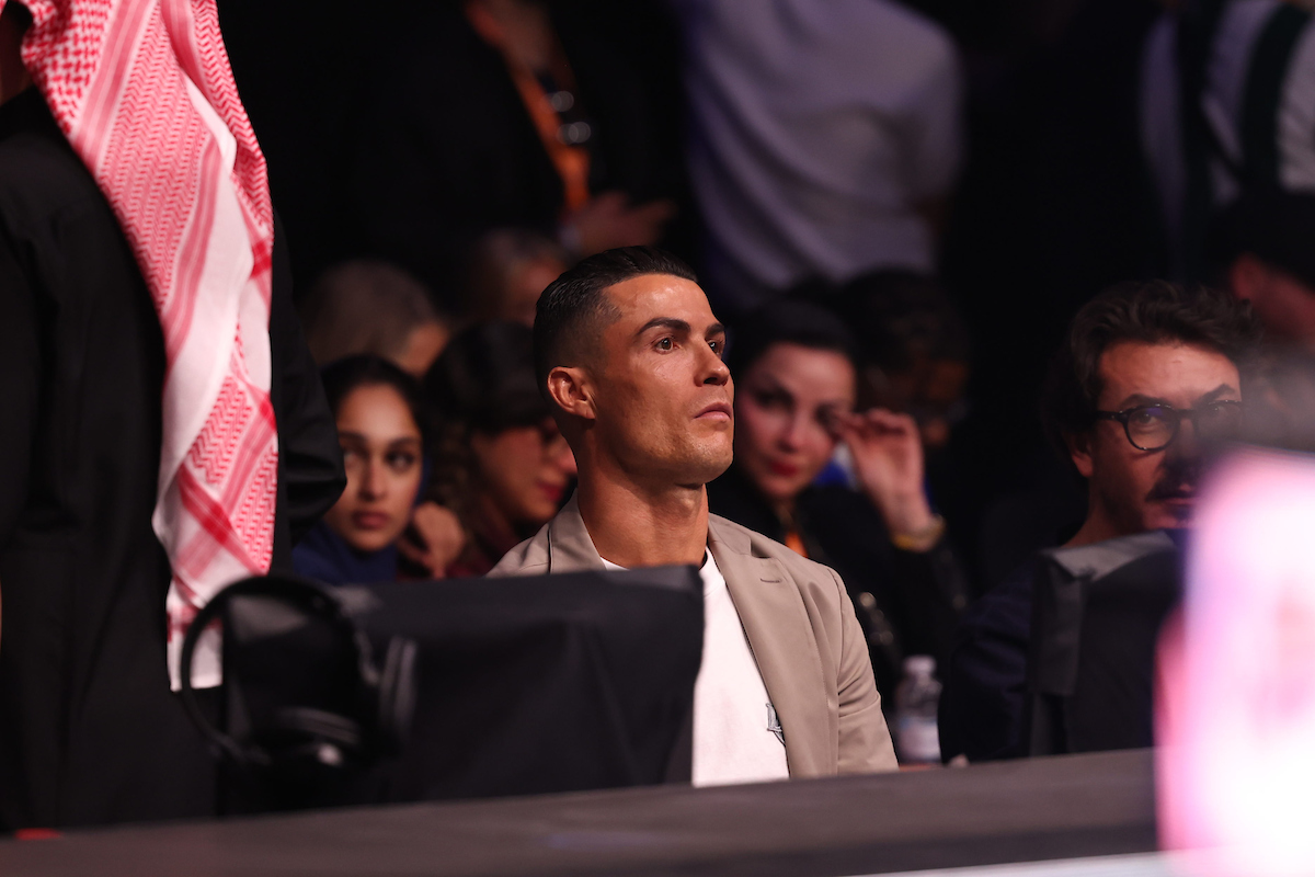 Cristiano Ronaldo acompanhou in loco o UFC Arábia Saudita
