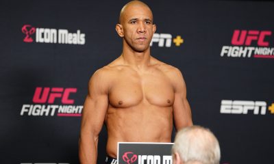 Gregory Robocop na pesagem oficial do UFC Vegas 102