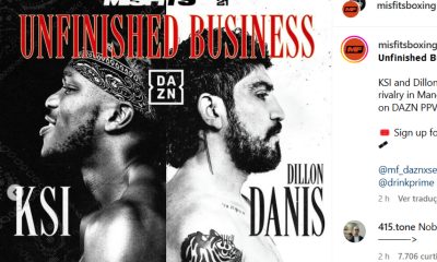 Pôster do duelo entre KSI e Dillon Danis