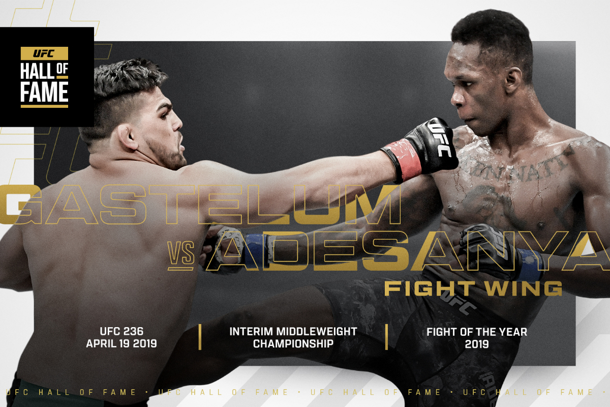 Batalha! Luta entre Israel Adesanya e Kelvin Gastelum é induzida ao Hall da Fama do UFC