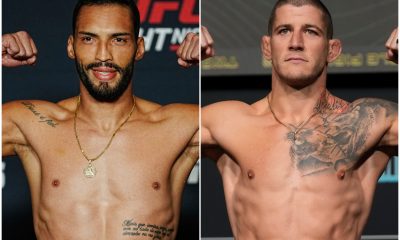 Bruno Blindado e André-Marc Barriault duelam no UFC Canadá, em maio.