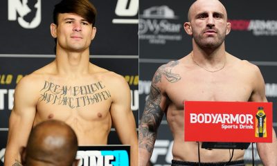 Diego Lopes e Alexander Volkanovski disputam o cinturão vago dos pesos-penas do UFC