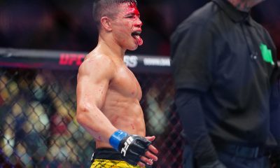 Jean Matsumoto reage ao fim da luta contra Rob Font no UFC Seattle