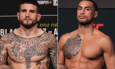 Sean Brady (à esquerda) e Carlos Ulberg foram os grandes vencedores do UFC Londres