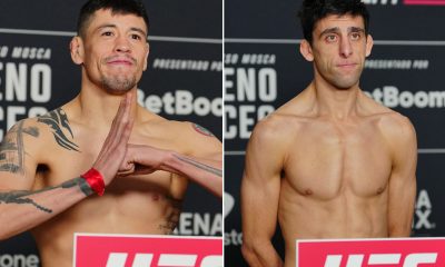 Brandon Moreno e Steve Erceg passaram sem sustos pela balança da pesagem do UFC México
