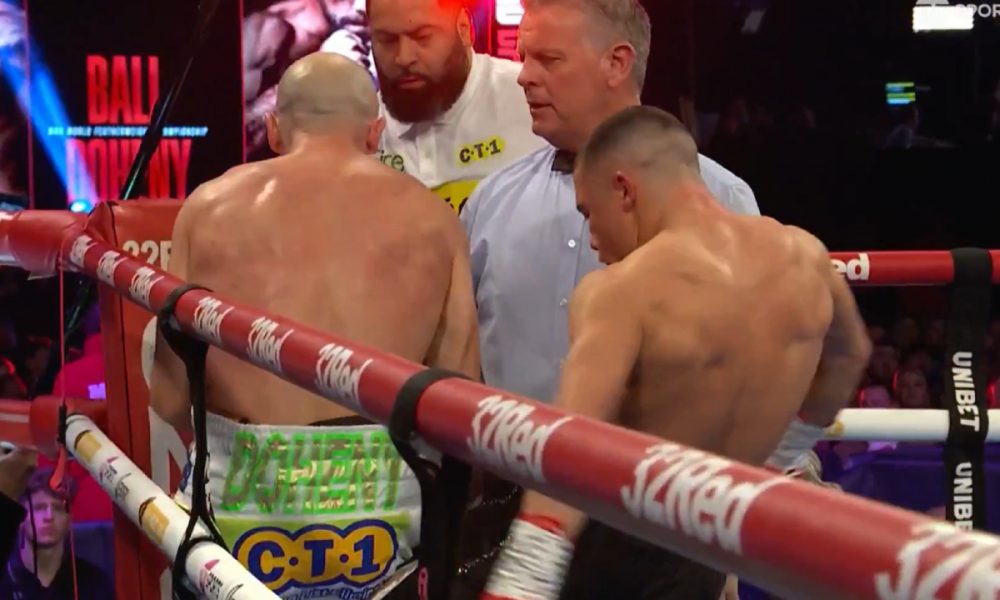 Nick Ball acerta chute em TJ Doheny em disputa de título no boxe