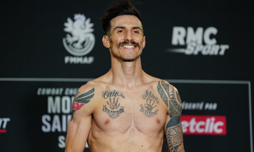 Gabriel Fly Miranda passa peça pesagem do UFC Paris