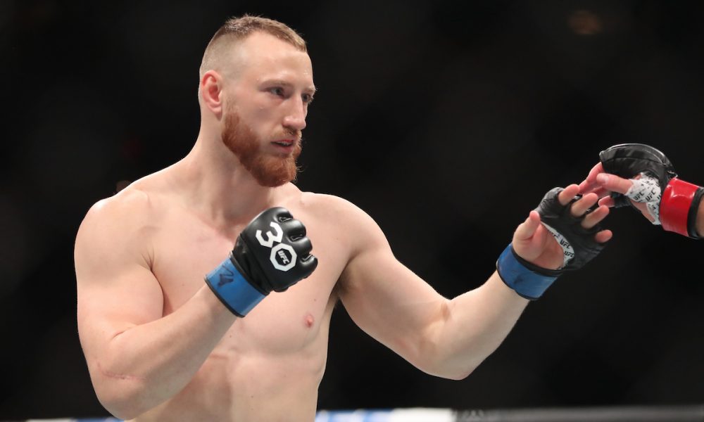 Joe Pyfer em ação no UFC 287