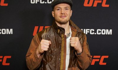 De boina, Marvin Vettori posa para foto durante o media day do UFC Vegas 104