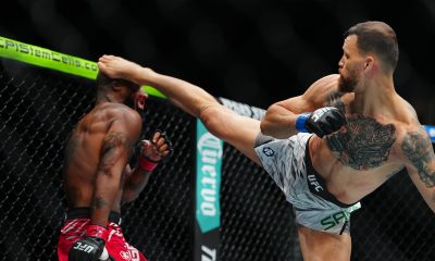 Maurício Ruffy aplica belo chute rodado na cabeça de King Green no UFC 313