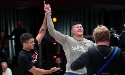 Victor Hugo comemora vitória sobre Nick Rodriguez no UFC Invitational 10