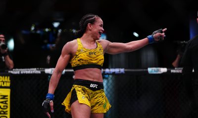 Dione Barbosa vibra com vitória por finalização no UFC Vegas 105