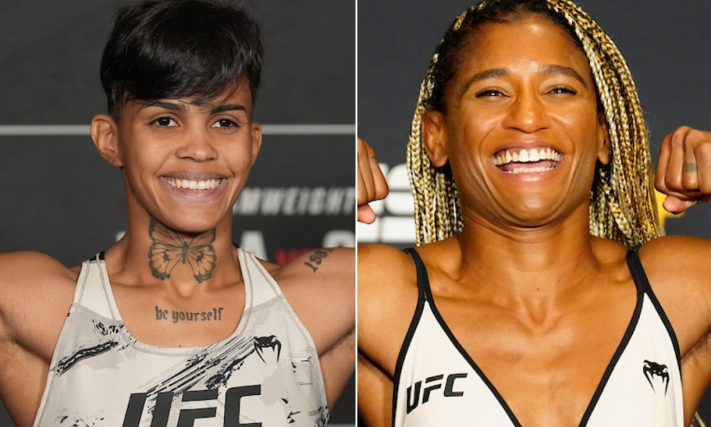 Iasmin Lucindo (à esquerda) encara Angela Hill no UFC Vegas 108