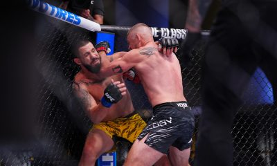 Bruno Lopes foi alvo de golpes potentes de Dustin Jacoby