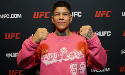 Denise Gomes durante o Media Day do UFC Vegas 106