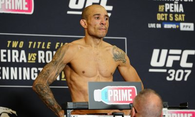 José Aldo passa pela balança do UFC