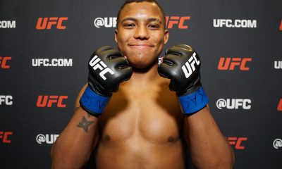 Sorridente, Mairon Santos celebra vitória no UFC Vegas 106