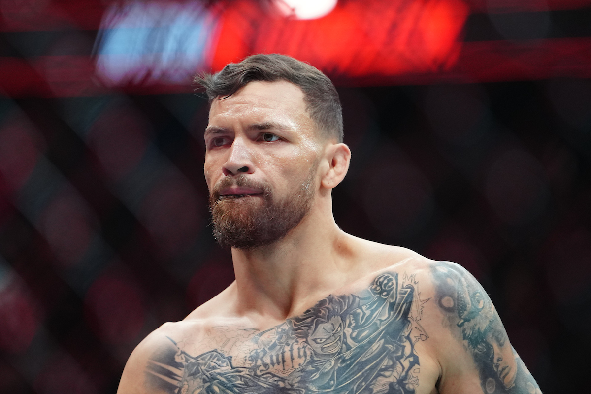 Maurício Ruffy em ação no UFC 313