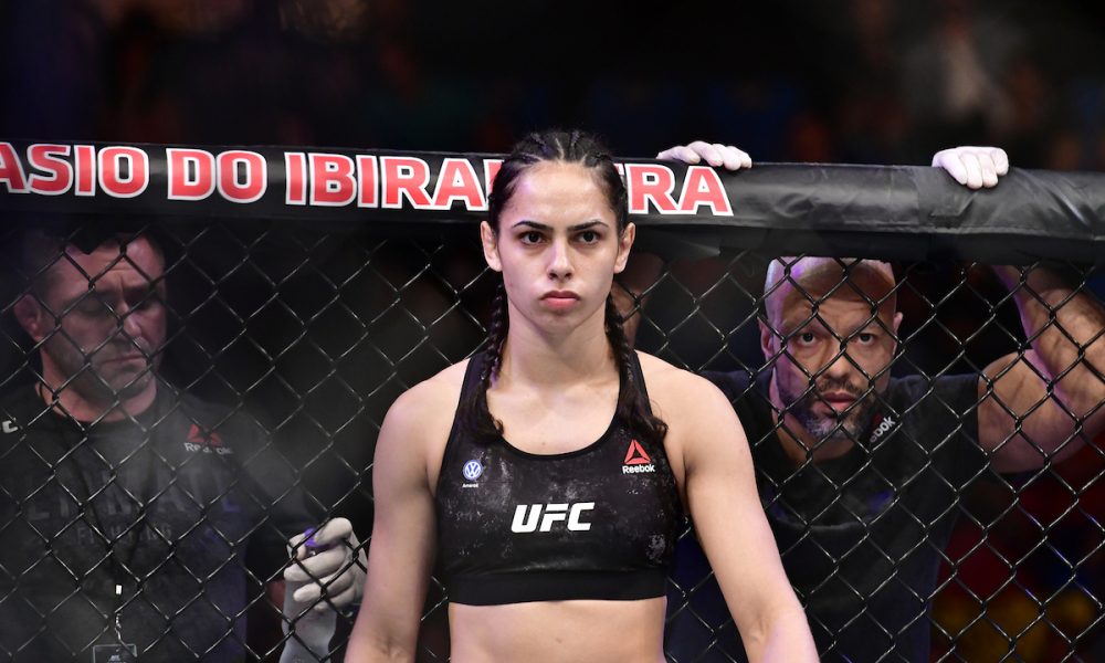 Ariane Lipski e Renato Rasta (à direita) no UFC São Paulo