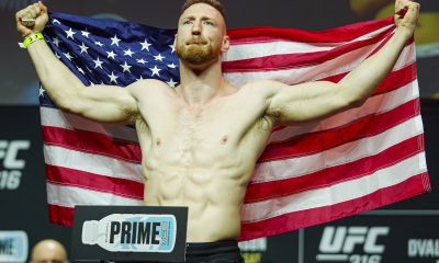 Joe Pyfer na pesagem cerimonial do UFC 316