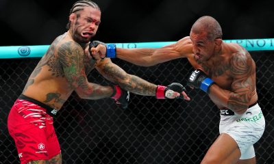 Raoni Barcelos (à direita) venceu Cody Garbrandt no card principal do UFC Atlanta