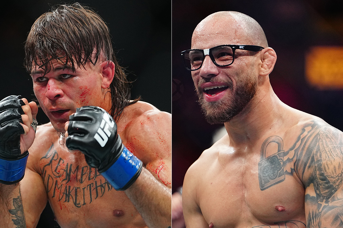 Montagem da imagem mostra Diego Lopes no lado esuqerdo e Jean Silva no lado direito