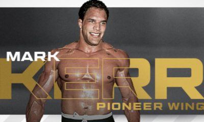 Mark Kerr em montagem sobre sua entrada para o Hall da Fama