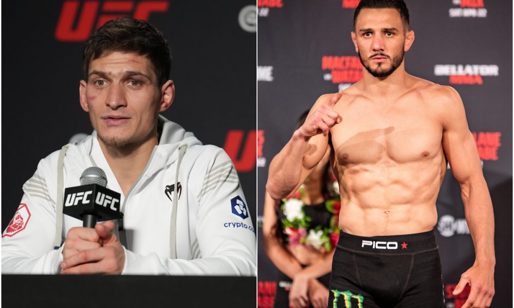 Movsar Evloev e Aaron Pico em montagem