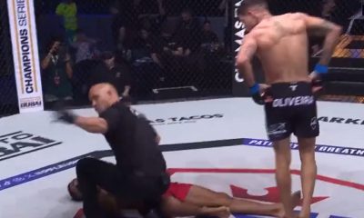 O brasileiro radicado em Portugal Gustavo Oliveira brilhou na PFL Europa