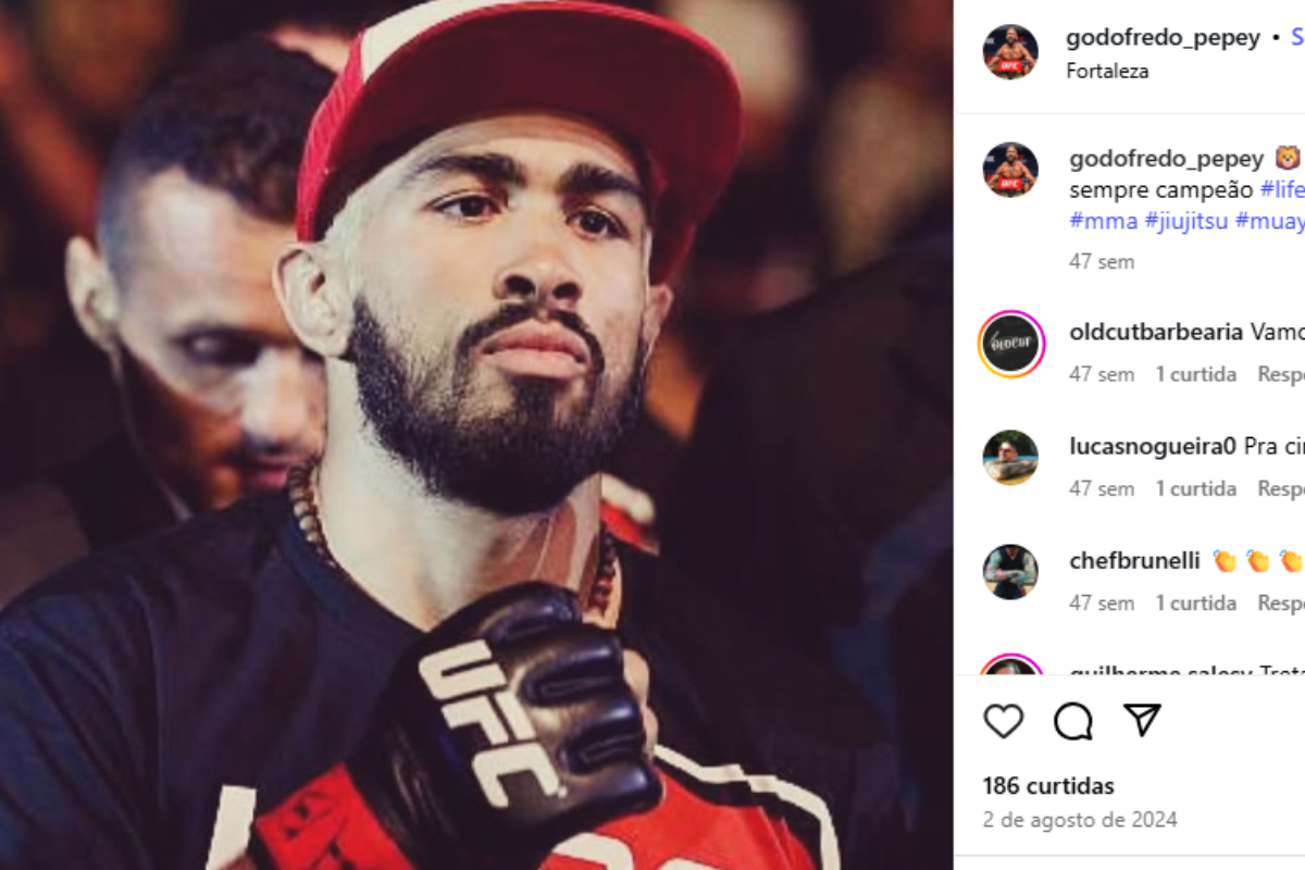 Godofredo Pepey prestes a lutar nos tempos de UFC