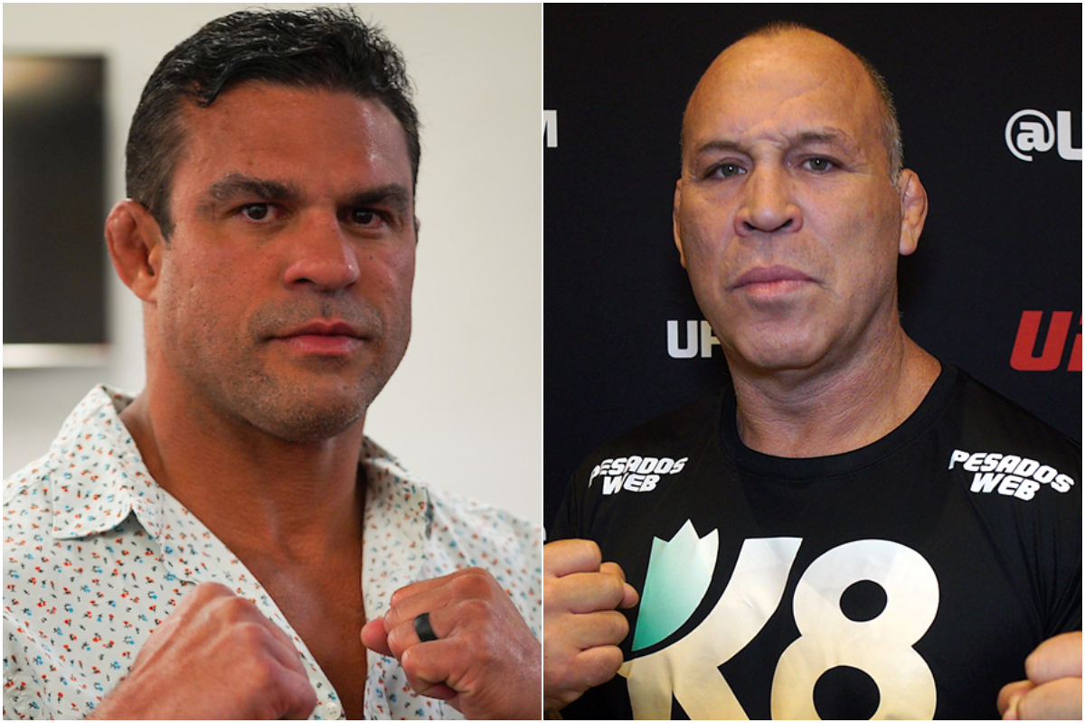 Vitor Belfort e Wanderlei Silva em montagem