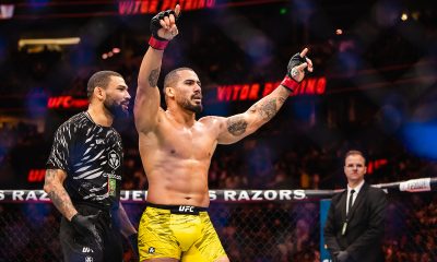 Vitor Petrino comemora vitória no UFC Nashville