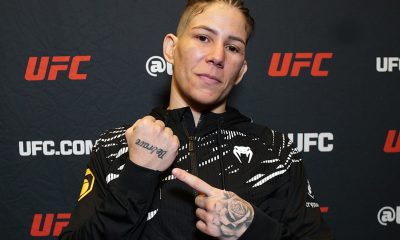 Karol Rosa exibe tatuagem após vitória no UFC Vegas 108