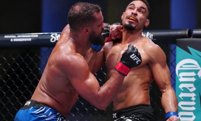 Julius Walker acertando um golpe em Rafael Cerqueira no UFC Vegas 190