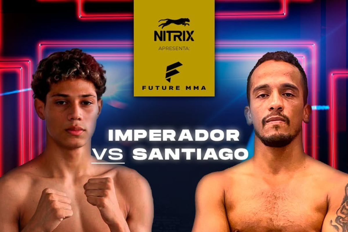 Adriano Imperador (à esquerda) encara Ederson Santiago na luta principal do Future MMA 15